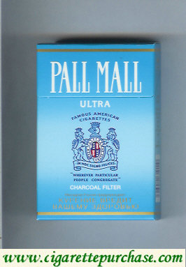 Pall Mall Charcoal Filter Ultra cigarettes hard box